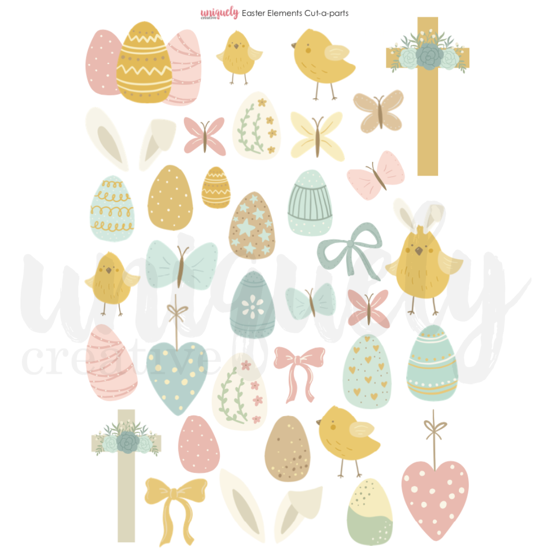 Easter Elements Cut-a-Part Sheet