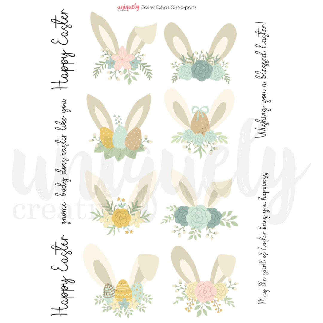 Easter Extras Cut-a-Part Sheet