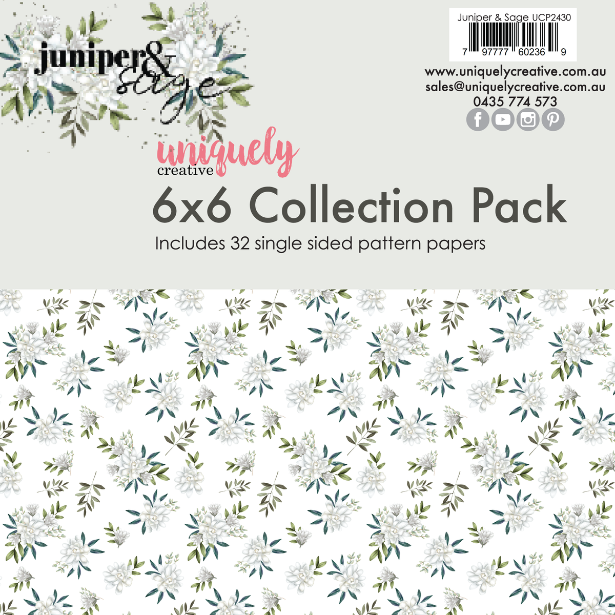 Juniper &amp; Sage 6 x 6 Collection Pack