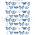 Moody Blues Butterflies Cut-a-part Sheet