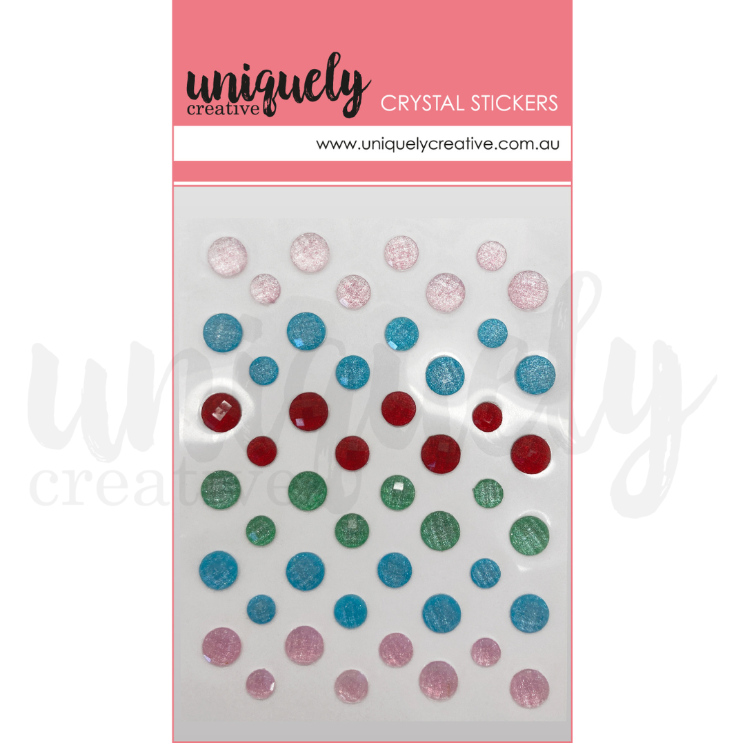 Oh What Fun Shimmer Crystal Stickers