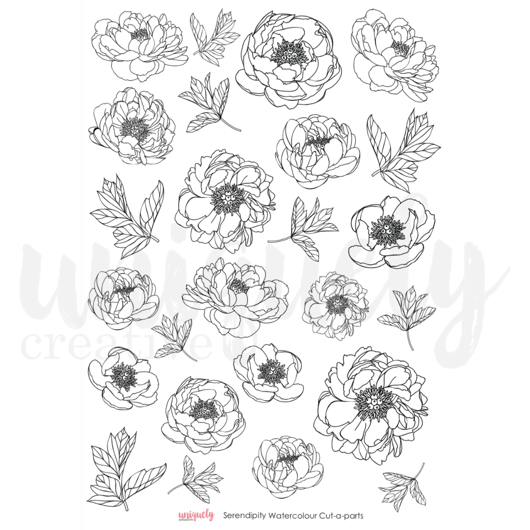 Serendipity Watercolour Cut-a-part Sheet