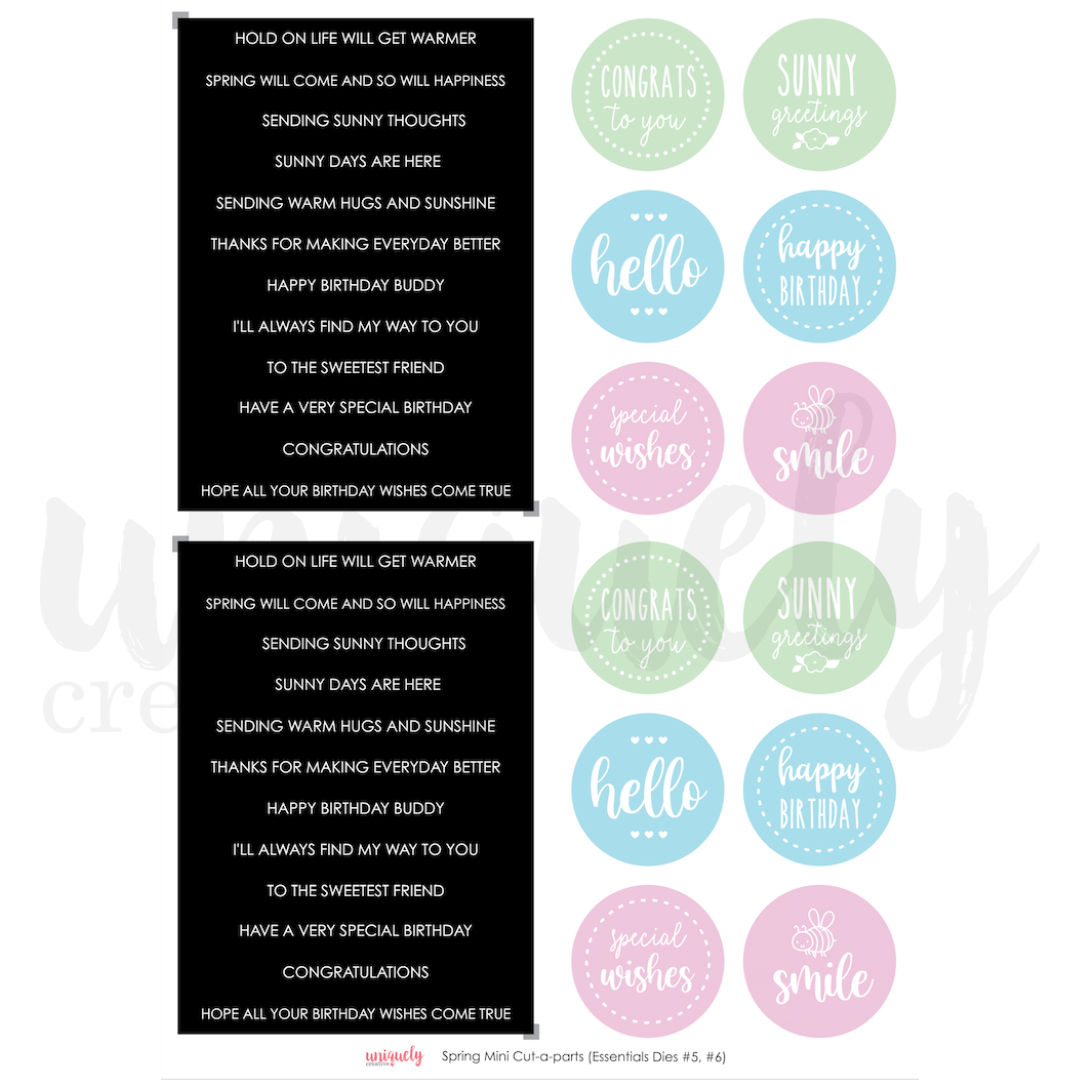 Spring Mini Cut-a-part Sheet