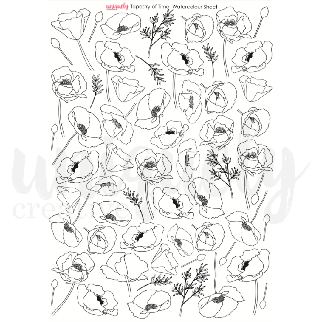 Tapestry of Time Cut-a-part Sheet Watercolour