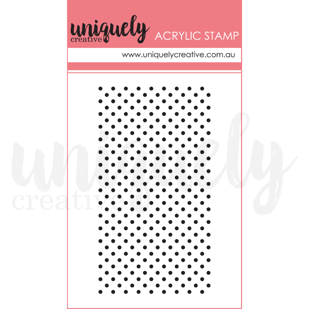 Mini Polka Mark Making Mini Stamp - Acrylic Stamp