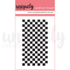 Checkerboard Mark Making Mini Stamp - Acrylic Stamp