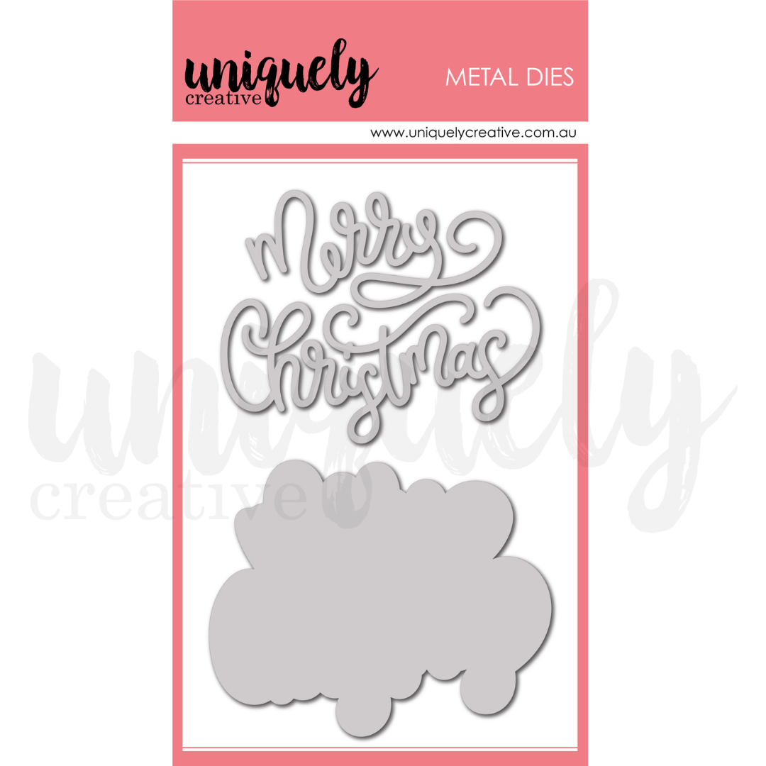 Merry Christmas Modern Die