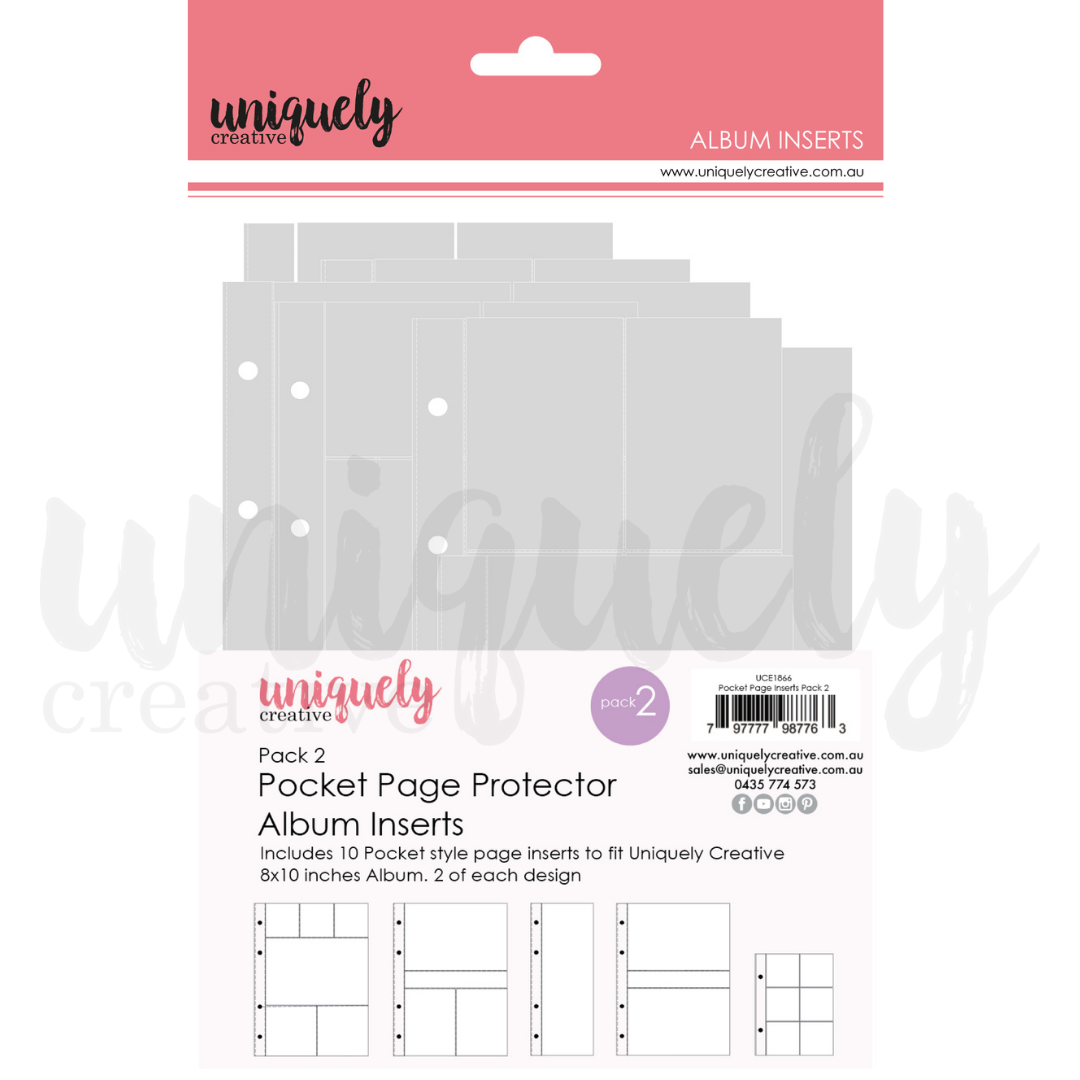 Pocket Page Album Inserts - Pack 2