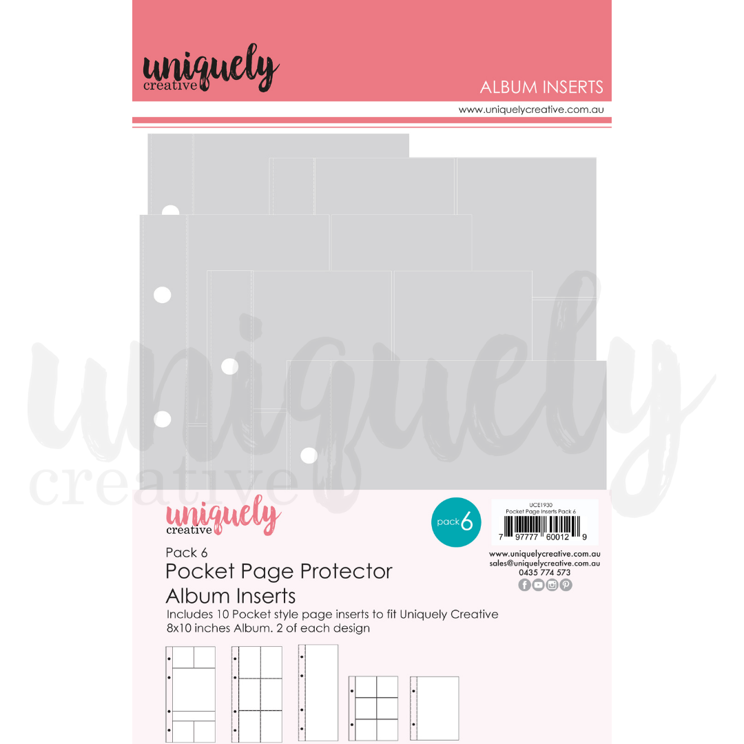 Pocket Page Album Inserts - Pack 6