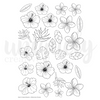 Tropical Dreams Watercolour Flowers Cut-a-part Sheet
