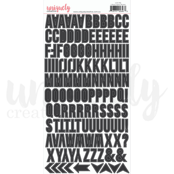 Alpha Sticker Stickers for DIY Craft Embellishments and Scrapbooking Projects ...