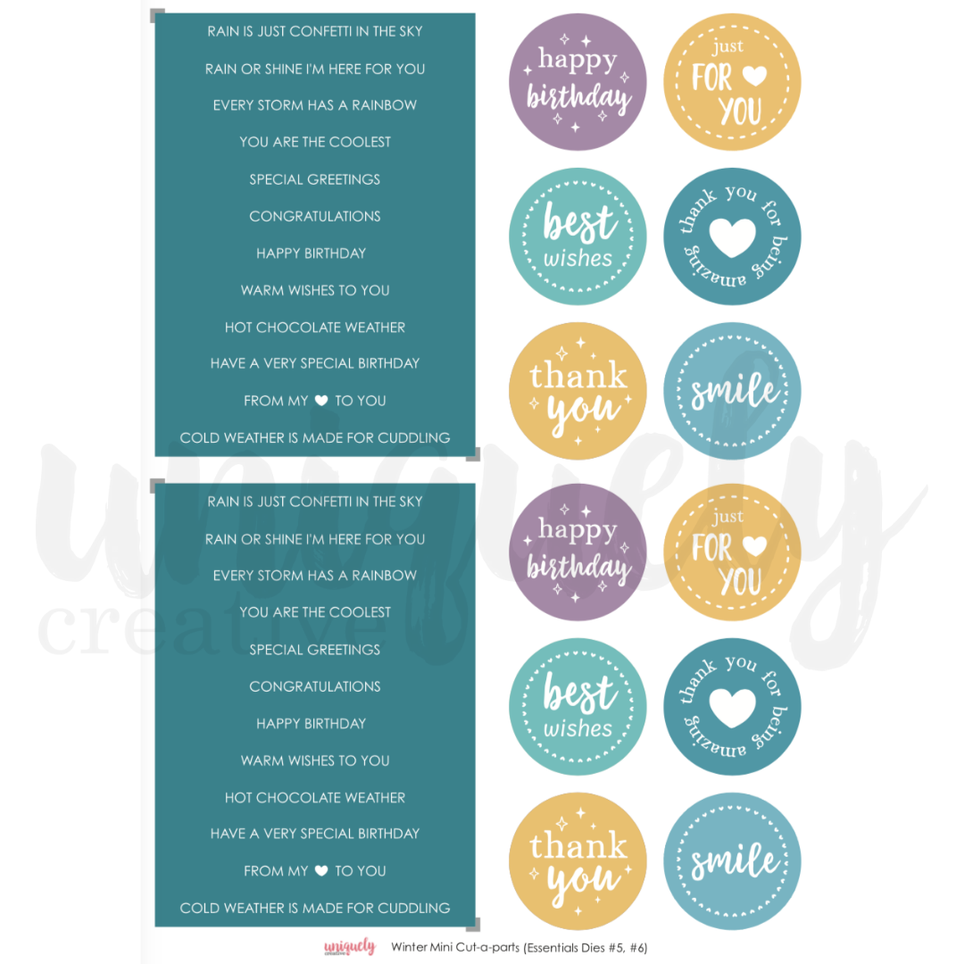 Winter Mini Cut-a-part Sheet